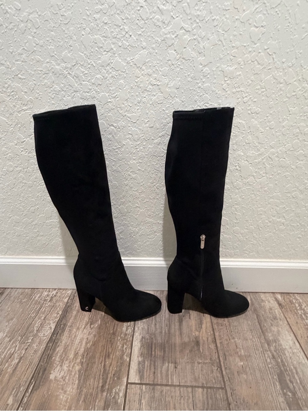 Sam Elderman Knee High Black Suede Women's Boots( Size 7.5) - Picture 4 of 4